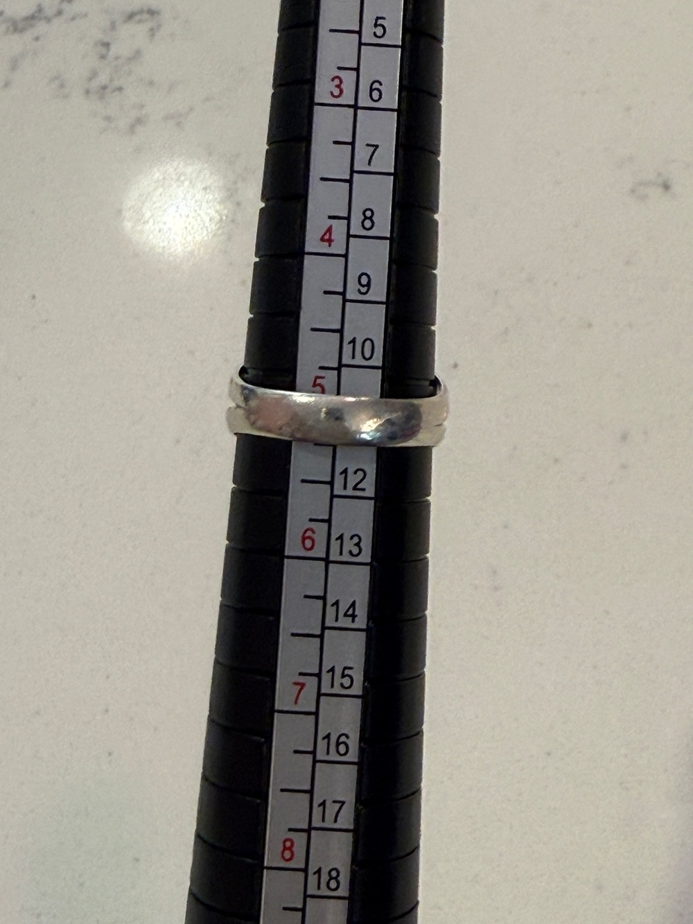 vintage sterling silver and black stone ring sz 5 5.25 - Picture 6 of 6